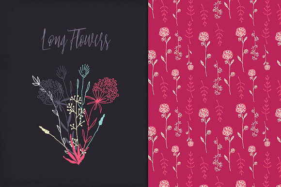 Long Flowers in Illustrations - product preview 1