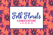 Folk Floral Patterns