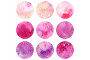 Watercolor pink texture vector