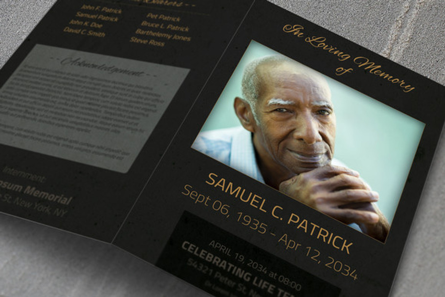 Funeral Template - BiFold in Brochure Templates - product preview 8
