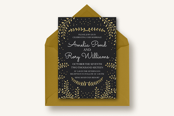New Years Wedding Invitation Suite in Card Templates - product preview 1