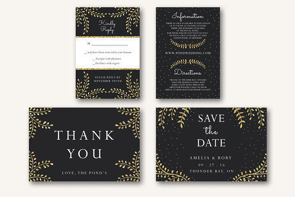 New Years Wedding Invitation Suite in Card Templates - product preview 2