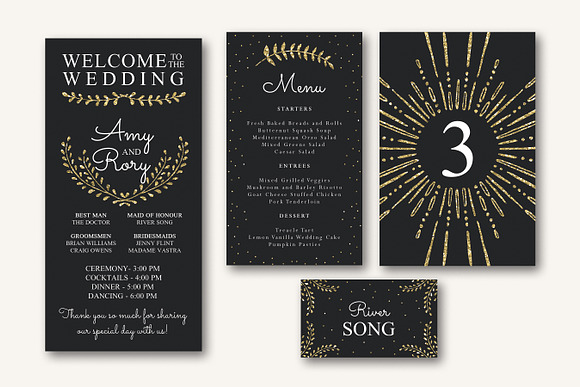 New Years Wedding Invitation Suite in Card Templates - product preview 3