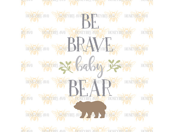 Be Brave Baby Bear  in Illustrations - product preview 1