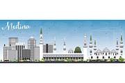 Medina Skyline with Gray Buildings