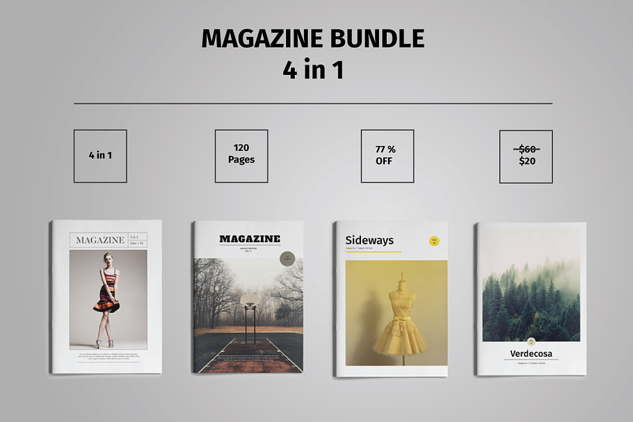 Magazine Bundle Template Indesign in Magazine Templates - product preview 8