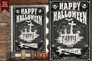 Halloween Party Blackboard