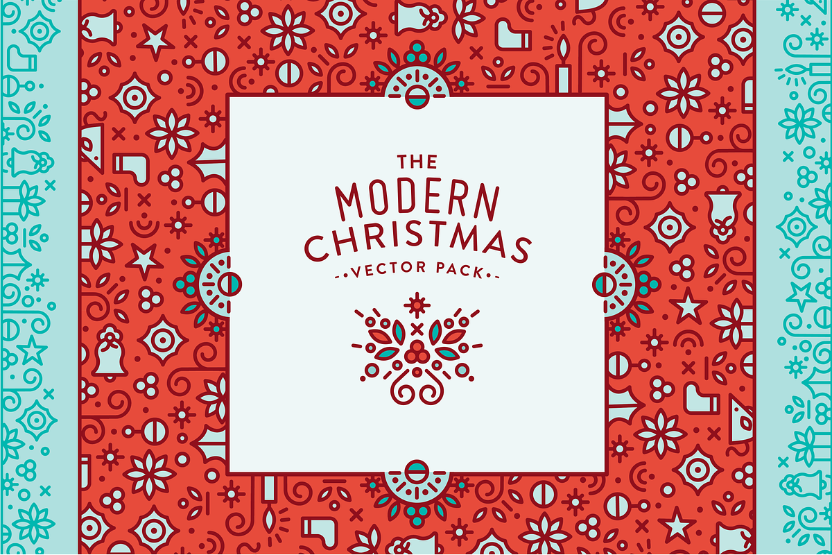 The Modern Christmas Vector Pack in Illustrations - product preview 8