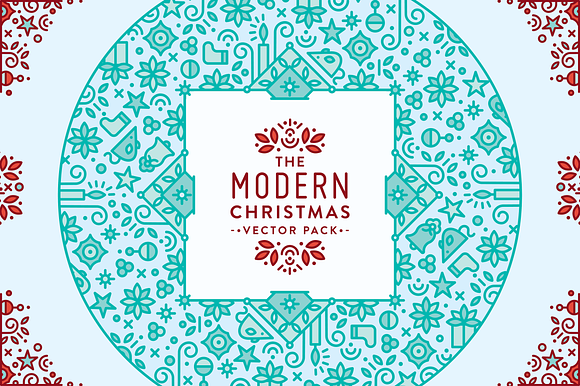 The Modern Christmas Vector Pack in Illustrations - product preview 1