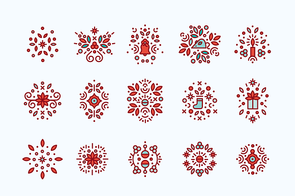 The Modern Christmas Vector Pack in Illustrations - product preview 2