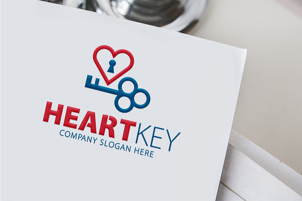 Heart Key Logo