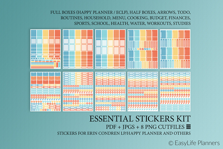 Printable Planner Stickers ECLP
