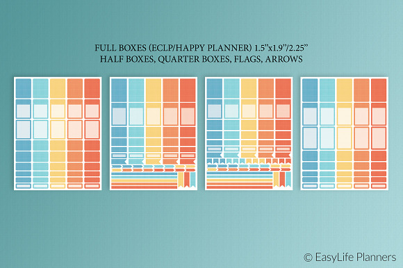 Printable Planner Stickers ECLP in Stationery Templates - product preview 1