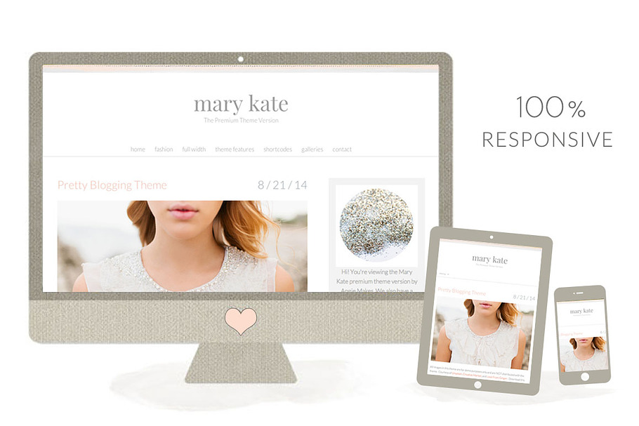 Mary Kate - Feminine WordPress Theme