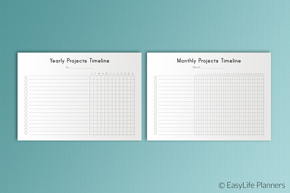Project Planner A4 Size in Stationery Templates - product preview 2