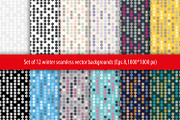Set of 12 seamless backgrounds.