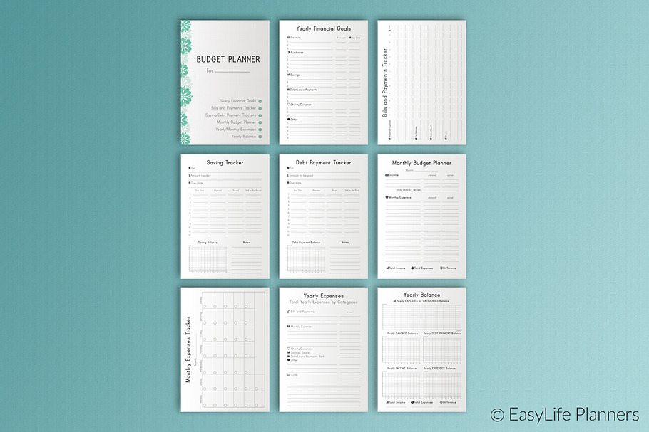 Budget Planner A4 Size Printable 