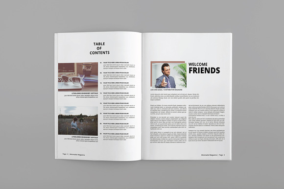 Minimal Magazine Template in Magazine Templates - product preview 1