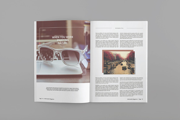 Minimal Magazine Template in Magazine Templates - product preview 4
