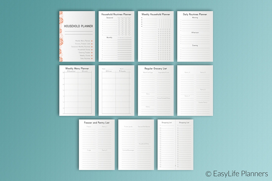 Household Planner A5 Printable