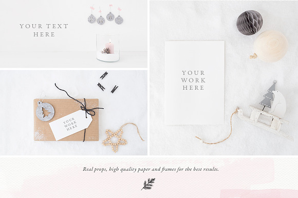 The Nordic Christmas mock up Bundle in Print Mockups - product preview 1