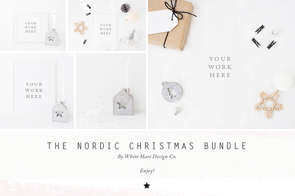The Nordic Christmas mock up Bundle in Print Mockups - product preview 2