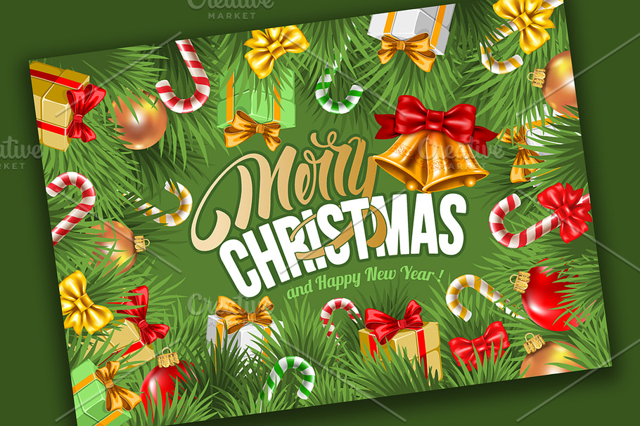 Merry Christmas Greeting in Illustrations - product preview 8