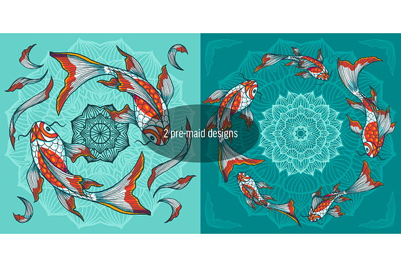 Koi fish set in Objects - product preview 2