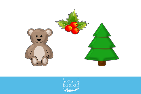 Christmas Clipart in Illustrations - product preview 2