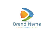 Abstract Video Editing Logo