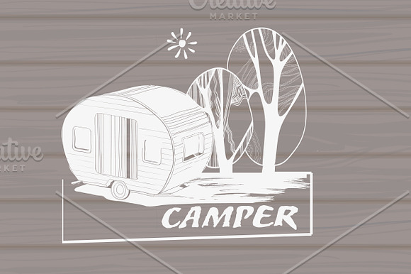 Vintage Logo,Badges Camper in Logo Templates - product preview 2