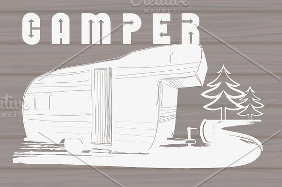 Vintage Logo,Badges Camper in Logo Templates - product preview 3