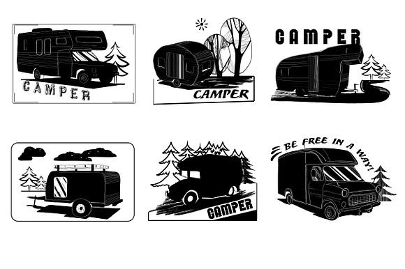 Vintage Logo,Badges Camper in Logo Templates - product preview 7