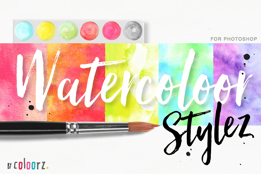 Watercolor Styles + 60 Vectors