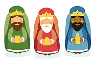Cute characters of Nativity scene 