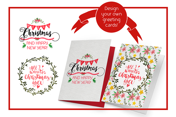 All I Want 4 Christmas Graphics Pack in Objects - product preview 2