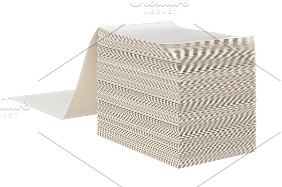 Paper stack set in Objects - product preview 2