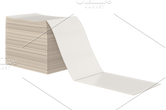Paper stack set in Objects - product preview 3