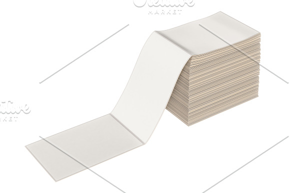 Paper stack set in Objects - product preview 4
