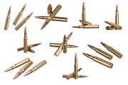 Bullet rifle ammo set