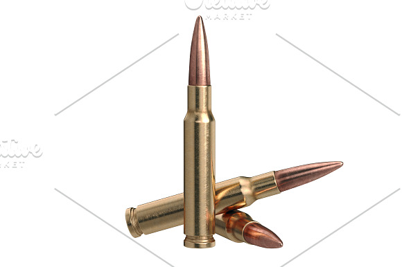 Bullet rifle ammo set in Objects - product preview 2