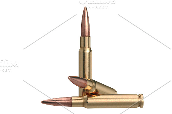 Bullet rifle ammo set in Objects - product preview 5