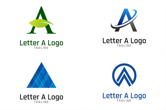 10 Initial Letter A Logo Bundle #3 in Logo Templates - product preview 2