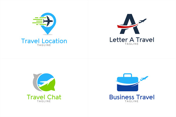 10 Travel Logo Bundle #2 in Logo Templates - product preview 1