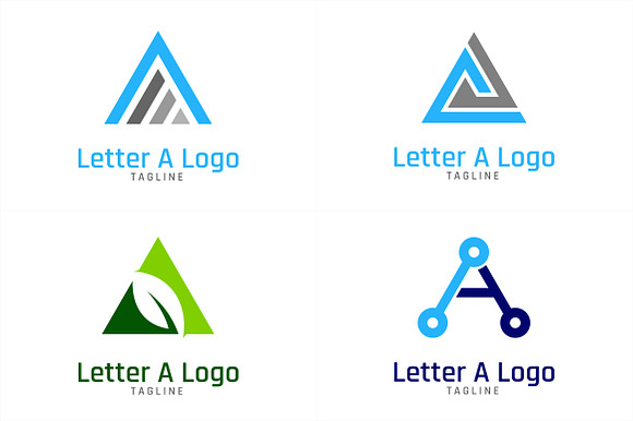 10 Initial Letter A Logo Bundle #2 in Logo Templates - product preview 1