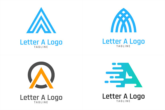10 Initial Letter A Logo Bundle #2 in Logo Templates - product preview 2