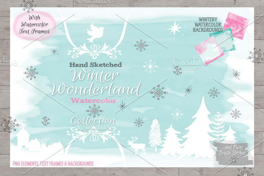 Hand-Sketched Winter Wonderland