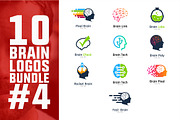 10 Brain Logo Bundle #4