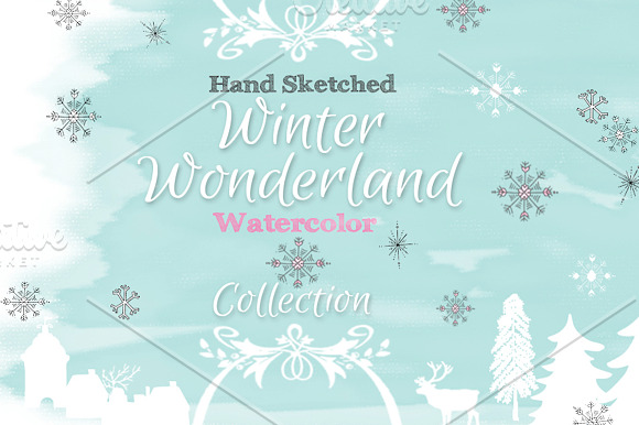 Hand-Sketched Winter Wonderland in Objects - product preview 4
