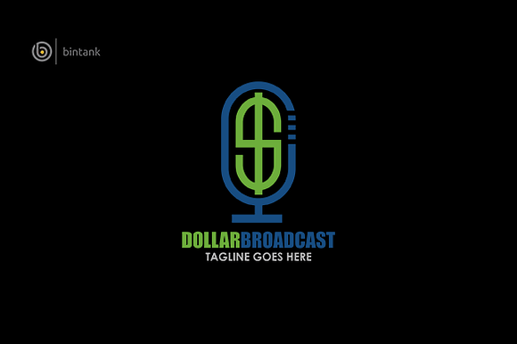 Dollar Broadcast Logo in Logo Templates - product preview 1